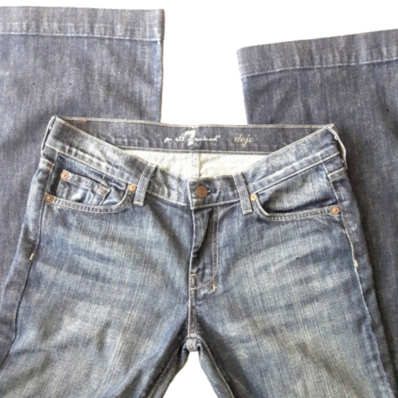 7 For All Mankind Denim - 7 For All Mankind Flare Fit Jeans Midrise Sz 29 Like New